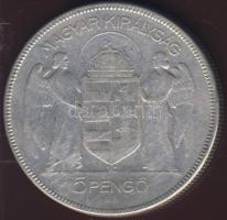 1930. 5P Ag "Horthy jobbra" T:3