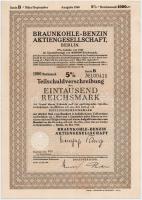 Németország / Weimari Köztársaság / Karlsruhe-Bulach 1926. "Hebezeug- & Motorenfabtik Aktie...