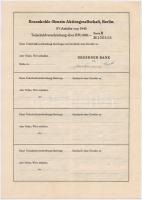 Németország / Weimari Köztársaság / Karlsruhe-Bulach 1926. "Hebezeug- & Motorenfabtik Aktie...