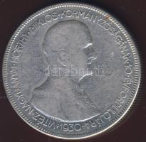 1930. 5P Ag "Horthy jobbra" T:3