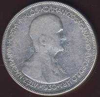 1930. 5P Ag "Horthy jobbra" T:3