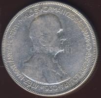 1930. 5P Ag "Horthy jobbra" T:3