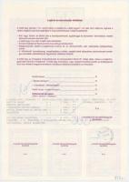 1991. "Országos Takarékpénztár" (2x) letéti jegy 5000Ft-ról, bélyegzéssel és lyukasztással...