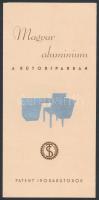 cca 1930 Magyar alumínium a bútoriparban, Patent irodabútor katalógus