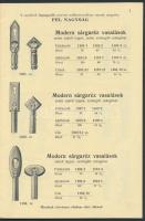 cca 1920 Tobiás Márton Fiai bútorvasalások katalógus és árjegyzék, 24 p