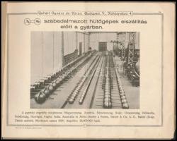 cca 1913 Gellért Ignácz és Társa Audiffren-Singrün hűtőgépek reklámfüzet, katalógus, 18,5x24 cm