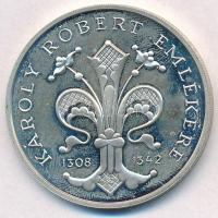 1992. 500Ft Ag "Károly Róbert" T:1-(PP) ujjlenyomat Adamo EM123