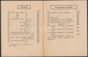 cca 1920 Farkasvölgyi-féle Villamossági és Műszaki Rt. árjegyzéke, 16 p., 15x12 cm