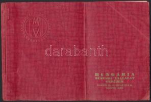 cca 1930 Hungária Műszaki Vállalat gépüzem katalógusa, 16x24 cm