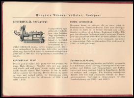 cca 1930 Hungária Műszaki Vállalat gépüzem katalógusa, 16x24 cm