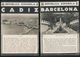 cca 1930 Utazási prospektusok 
Spanyolországból és Ausztriából, valamint egy Algéria és a Szahara k...