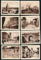 cca 1930 Különféle turista fotó kiadványok: Málaga (2 db), Algir, Tunisz, Drezda, Dolomitok, Großglo...