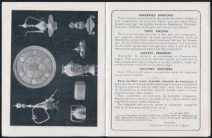 cca 1930 Hotchand Chellaram Oriental Store, Algír keleti bolt prospektusa, fekete-fehér fotókkal, an...