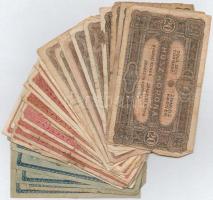 1920. 1K-20K (33x) korona bankjegy tétel T:III-IV közte néhány jobb darab