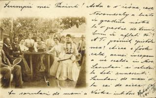 Fehértemplom Teniszezők Foto AK