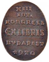 Csúcs Ferenc (1905-1999) 1970. "Vajdahunyad vár / XIII. Int. Kongress Exlibris Bvdapest" B...