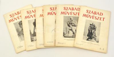 1950 A Szabad Művészet IV. évfolyamának 6 db száma
