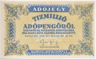 1946. 10.000.000AP sorozat- és sorszám nélkül T:I,I-