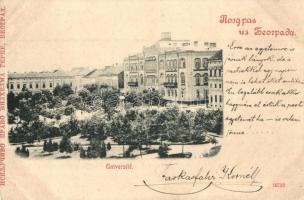 Belgrade - 4 pre-1945 town-view postcards