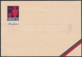 1948 Centenáriumi vendéglátóipari munkás bál meghívója, 10,5x15 cm