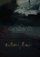 Tolvaly Ernő (1947-2008): Csendélet 1965. Olaj, farost, jelzett, keretben, 50×70 cm