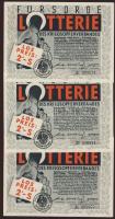 Ausztria 1950. Lotterie 2Sch (3x) T:I-