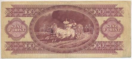 1984. 100Ft fordított hátlapi alapnyomattal (tulipán lefelé) T:III