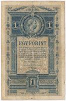 1882. 1Ft / 1G T:III- szakadás Hungary 1882. 1 Forint / 1 Gulden C:VG tear Adamo G125