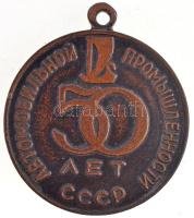 Szovjetunió 1974. "50 éves az autóipar" Br emlékérem füllel (30mm) T:2
Soviet Union 1974....
