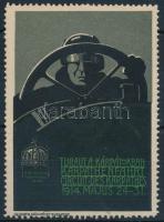 1914 Túraút a Kárpátokban levélzáró, ,,R (batapadás)