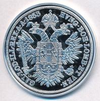 DN "Magyar tallérok utánveretben - Ferenc József ifjúkori tallérja 1853" Ag emlékérem (20,...