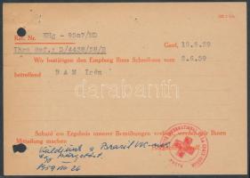 1959 Genf, Vöröskeresztes levelezőlap