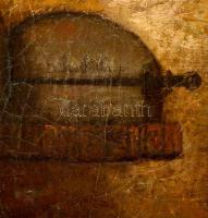 Olvashatatlan jelzéssel: Konyhai jelenet (cca 1800). Olaj, vászon, restaurált, 62×83 cm