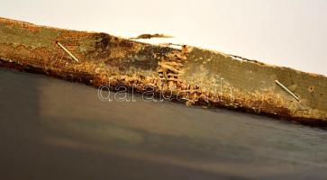 Olvashatatlan jelzéssel: Konyhai jelenet (cca 1800). Olaj, vászon, restaurált, 62×83 cm