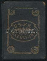 1924-1925 Fényképes BSzKRt igazolványjegye, 1924-1925-ös tanévre, katona részére, kissé kopottas vászontokban.