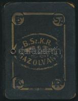 1925-1926 Fényképes BSzKRt igazolványjegye, 1925-1926-ös tanévre, kissé viseltes vászontokban.