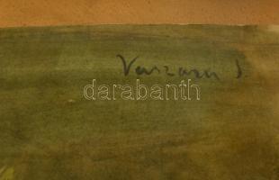 Vaszary jelzéssel: Virágcsendélet. Vegyes technika, papír, üvegezett keretben,  34×22 cm