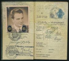 1937 Bp., A Magyar Királyság által kiállított fényképes útlevél / Hungarian passport