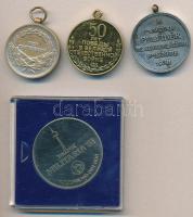 5db-os vegyes kis militária tétel, benne 1914. "Ferenc József Bronz Vitézségi Érem" ezüstö...