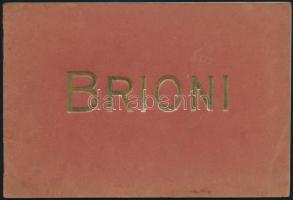 cca 1900 A Brioni-szigetek képes ismertető prospektusa vonatmenetrenddel, 16p /  Brijuni Islands, to...