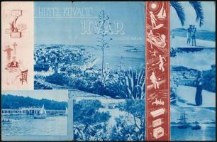 cca 1935-1940 Hvar, Jugoszlávia, Hotel Kovacic képes ismertető prospektus