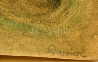 Révész jelzéssel: Kalap. Akvarell, papír, keretben, 22×30 cm