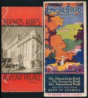 cca 1920-1950 12 db külföldi utazási prospektus, képekkel, térképekkel