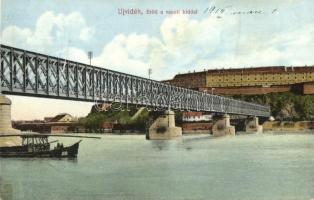 Újvidék, Novi Sad; Erőd a vasúti híddal / castle, railway bridge (Rb)