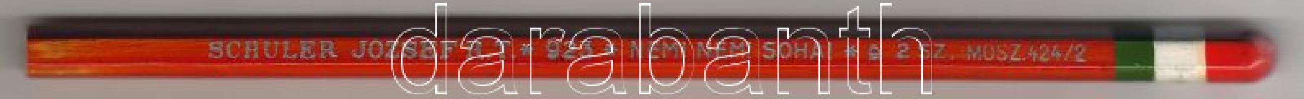 Irredenta fekete grafitceruza "NEM! NEM! SOHA! felirattal, a vége nemzeti szinű, új állapotban 1923-ból / Irredenta Bleistift mit Inschrift "NEM! NEM! SOHA!" (Nein, nein, niemals).