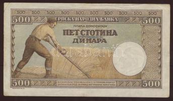 Szerbia/német megszállás 1942. 500D T:II