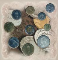 1998. 50f-200Ft (10xklf) forgalmi sor dísztokban + 1998. 100Ft alpakka "1848-1849. Szabadsághar...