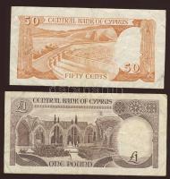 Ciprus 1988-89. 50c + 1Ł T:II