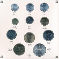 1993. 10f-200Ft (11xklf) forgalmi sor dísztokban, benne 200Ft Ag "MNB" T:BU Adamo FO26.2