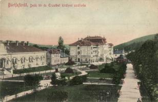 Bártfafürdő, Bardiovska Kupele; Deák tér, Erzsébet királyné szálloda / square, hotel